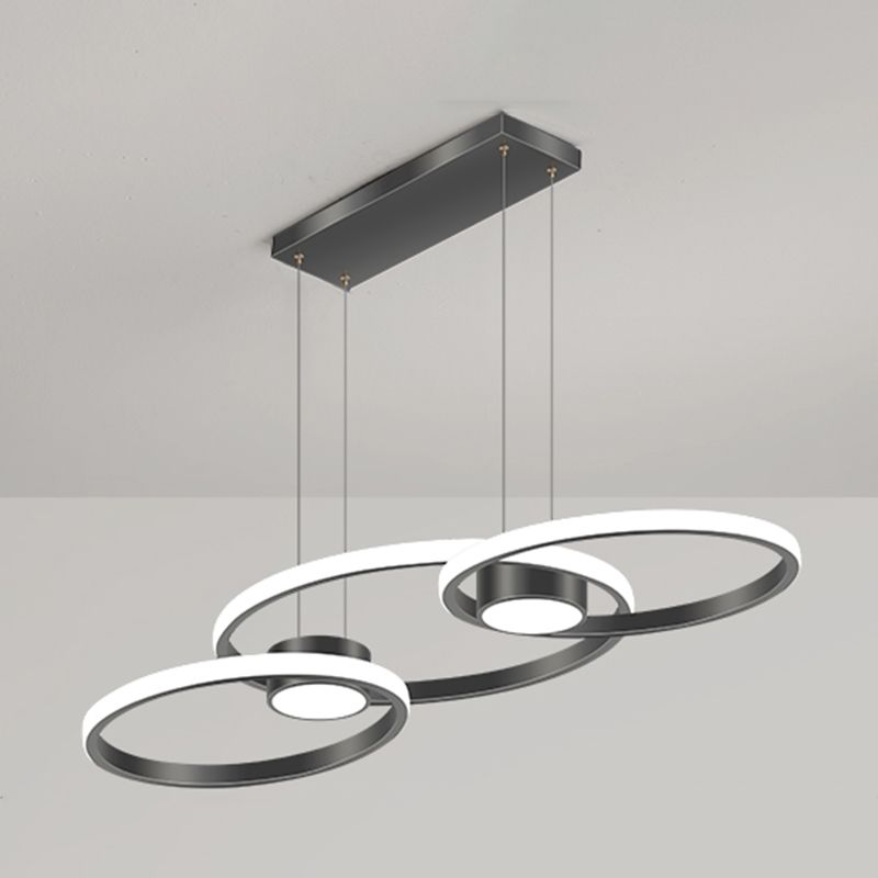 Idées d'éclairage d'île de forme de cercle