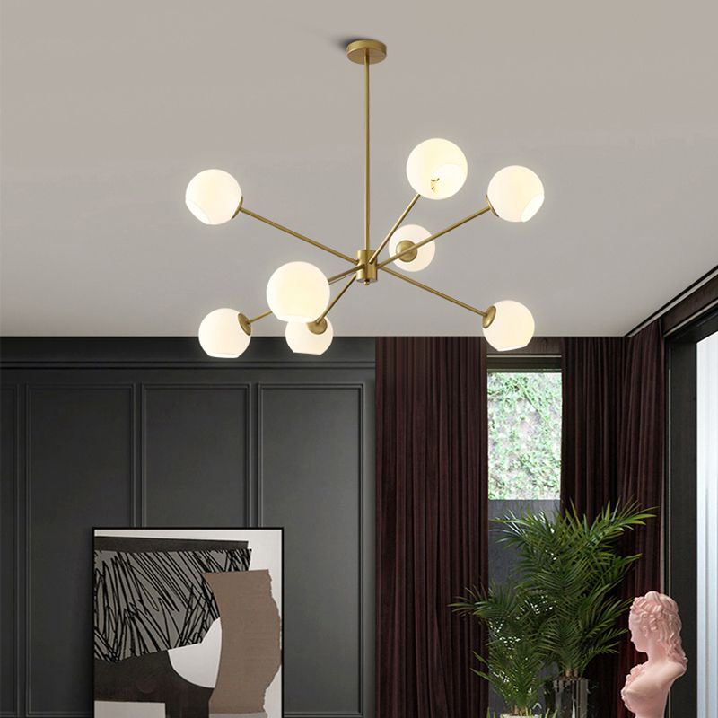6/8/10 Lichten Kroonluchter Lamp Goud Simplicity Suspension Hanglamp
