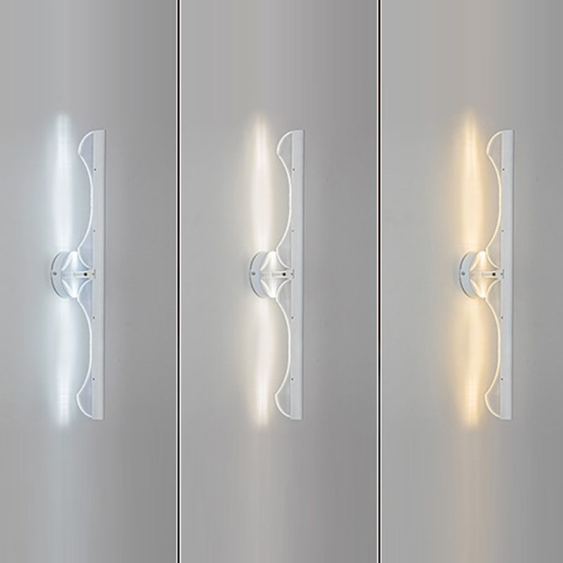 1 Light Linear Wall Mounted Lamp Contemporary Metal Wall Lighting Ideas