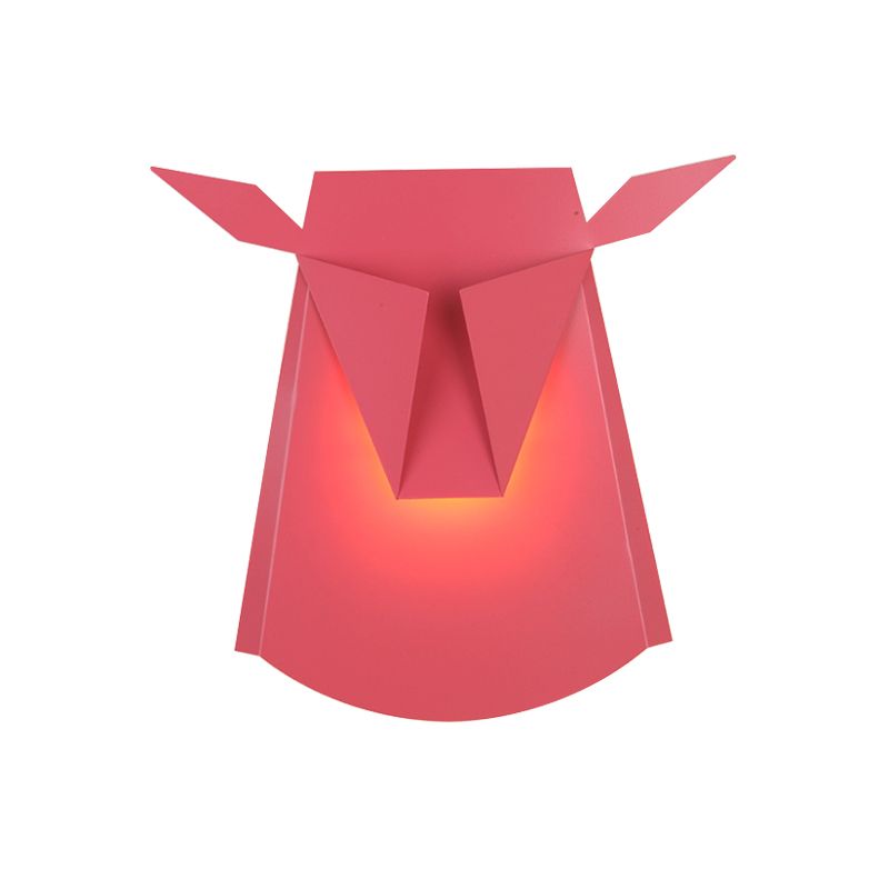 Metaal os -hoofd muur licht keuken woonkamer dier sconce licht met warme verlichting