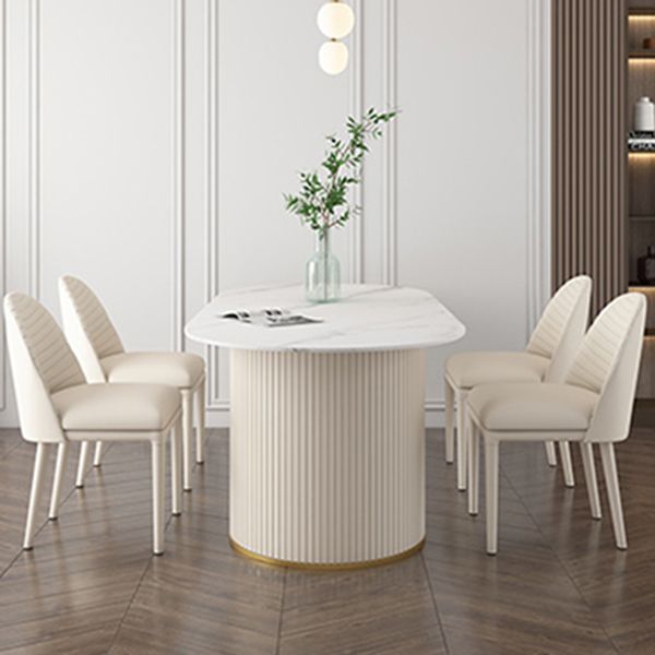 Metal Mesa Oval de Luxury de metal Mesa de interior sinterizada para el comedor