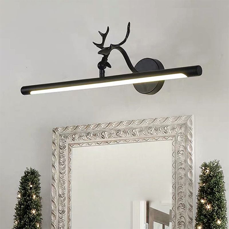 Illuminazione da parete a forma lineare in stile moderno in metallo1 lampada con applione leggera per bagno