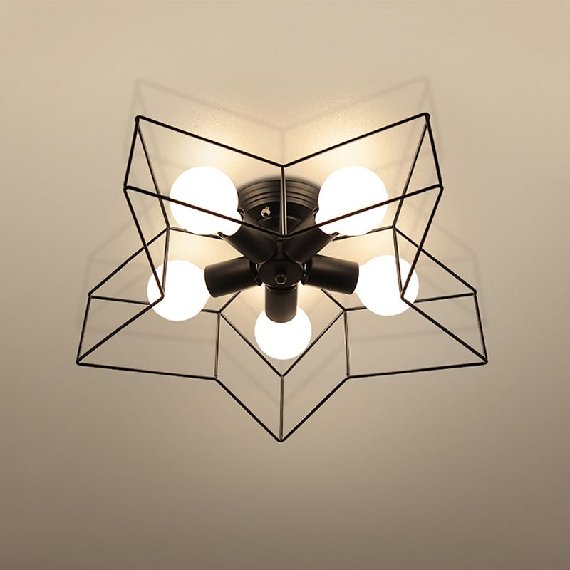 Star Shape Flush Mount Ceiling Fixture Modern Flush Ceiling Lights for Dining Room