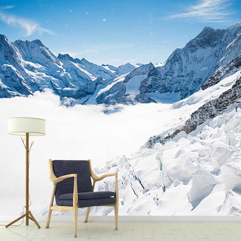 Mildew Resistant Wall Mural Wallpaper Mountain Landscapes Pattern for Home Decor