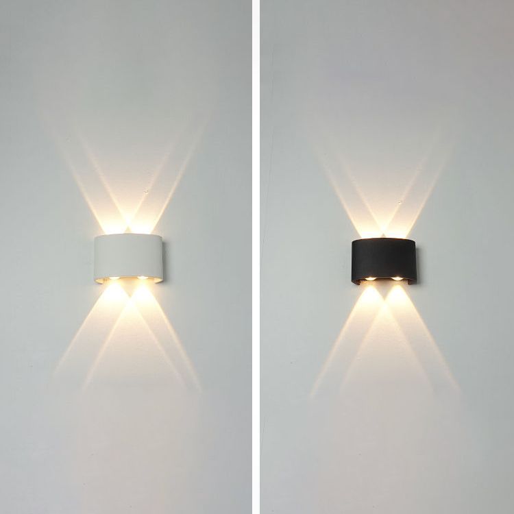 Moderne Wandmontage Leichte einfache LED -Wandleuchtenlampenvorrichtung für Innen im Freien im Freien