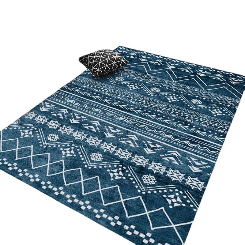 Tapis Boho-Chic classique Olden Tribal Pattern Area Area Polyester Polyester Anti slip Backing tapis pour décoration domestique