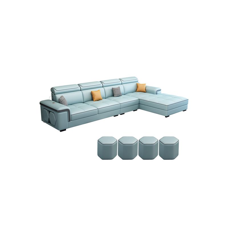 Modern 70"D L-shape Sectional Right Facing Sofa with Reversible Chaise for Living Room