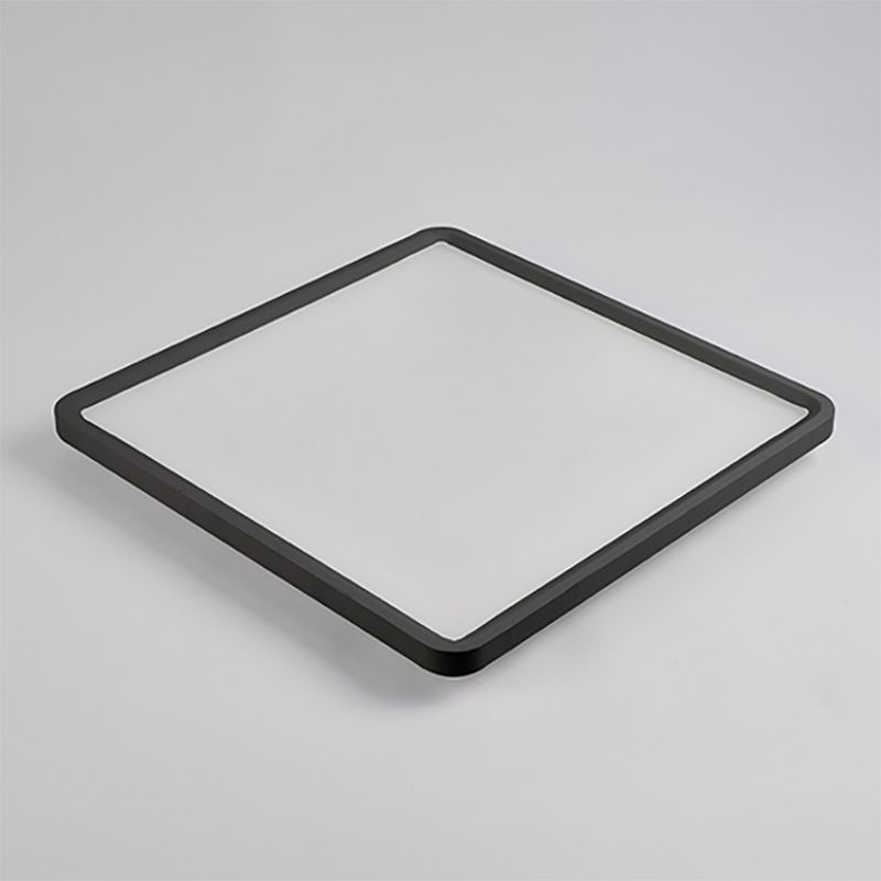 Lámparas de techo LED negras con montaje empotrado y simplicidad moderna para sala de estar