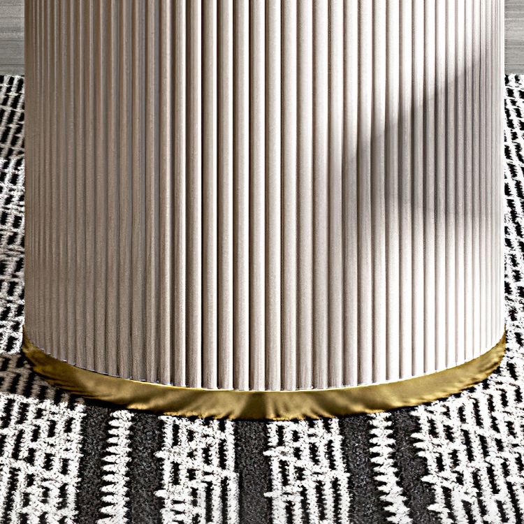 Ovale dubbele voetstuk glamour eettafel witte tint vaste tafel met gesinterde steen