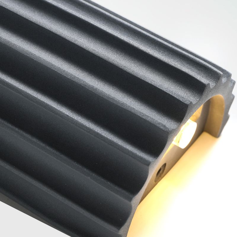 Moderne nordische Makkaronwand-Lampenharzzylindrisch 2-Licht-Wandleuchte für Innenräume