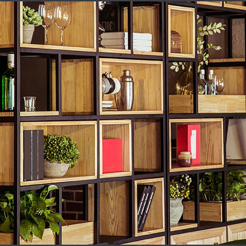 Mid-Century Modern Wine Bottle Rack Rubberwood Freestanding Wine Bottle Holder