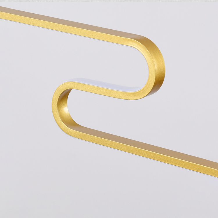 Modern LED Island Lighting Linear Resin Chandelier Light Fixture for Tea Room