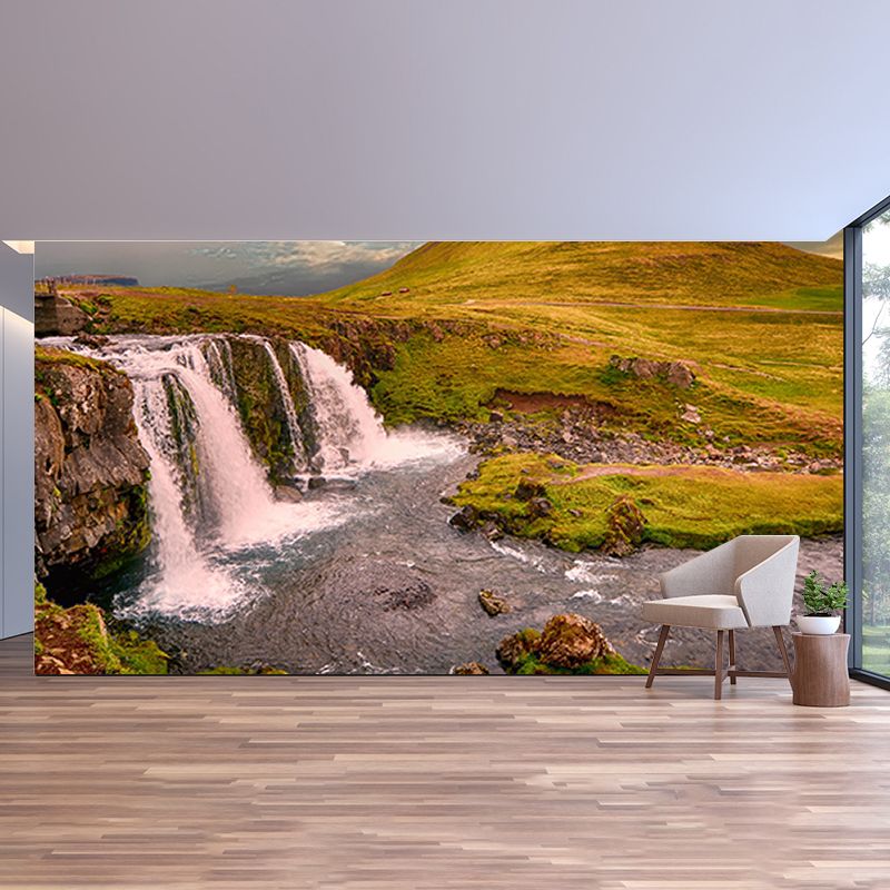 Decorative Wallpaper Mountain Photography Living Room Mural Wallpaper