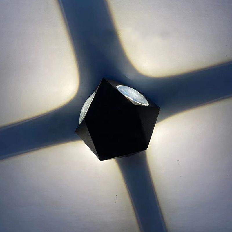 Modern Style Geometric Wall Lighting Fixtures Metal 4 Lights Wall Washer Sconce