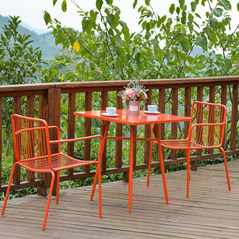 Modern 1/3/4/5 Pieces Bistro Set Metal Dining Bistro Set for Outdoor