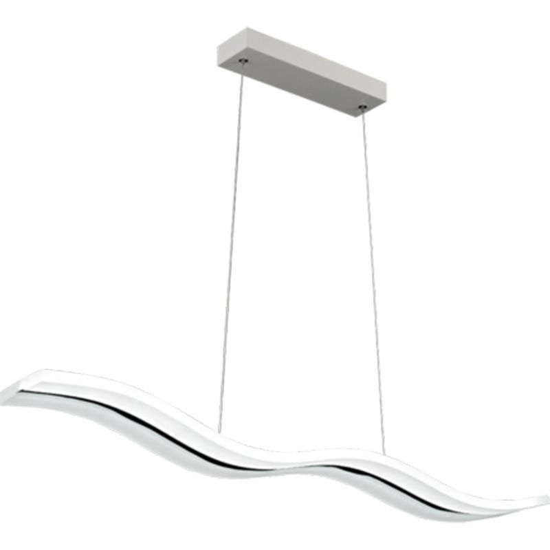 Luce a base di isola a led bianca acrilica in moderna luce a sospensione in acciaio inossidabile in acciaio inossidabile per sala da pranzo