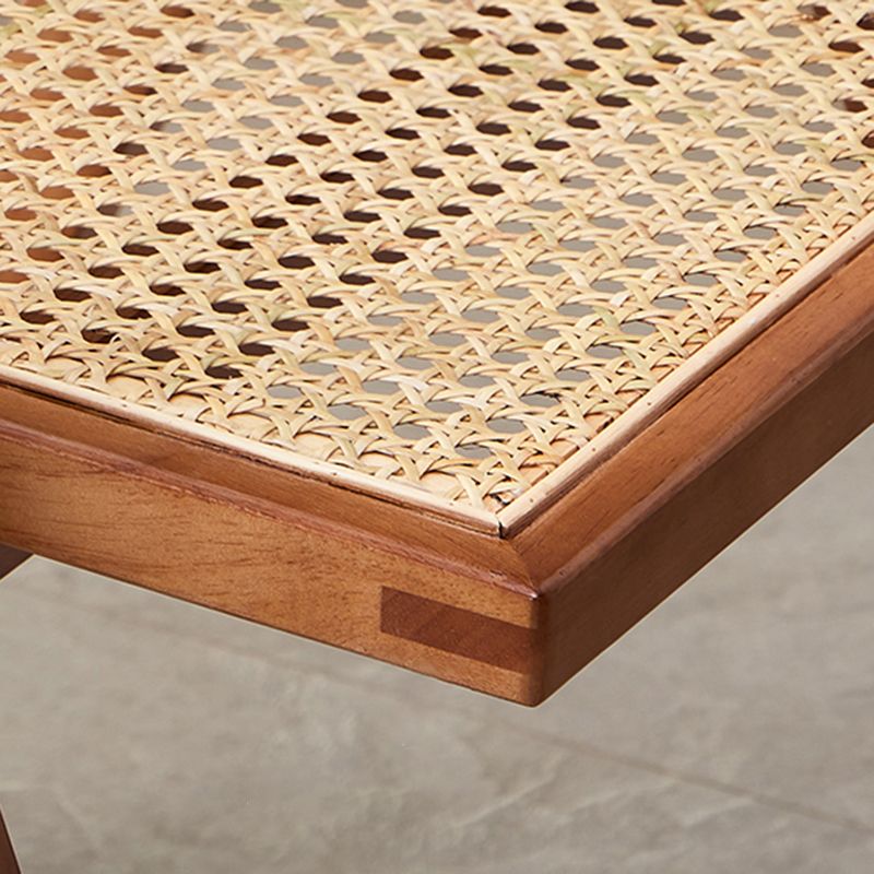 Wood 20" L x 20" W x 31.8" H Armless Solid Wood Frame Chair for Living Room