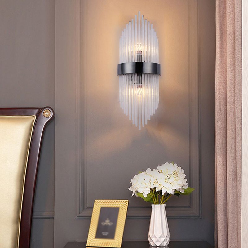 Lámpara de pared de pasillo de dormitorio de luz de cristal creativo moderno