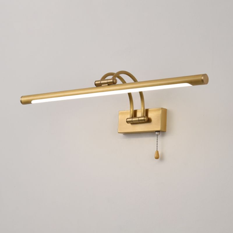 Lampe murale à LED créative moderne Copper linéaire Lumière murale extensible avec une teinte acrylique