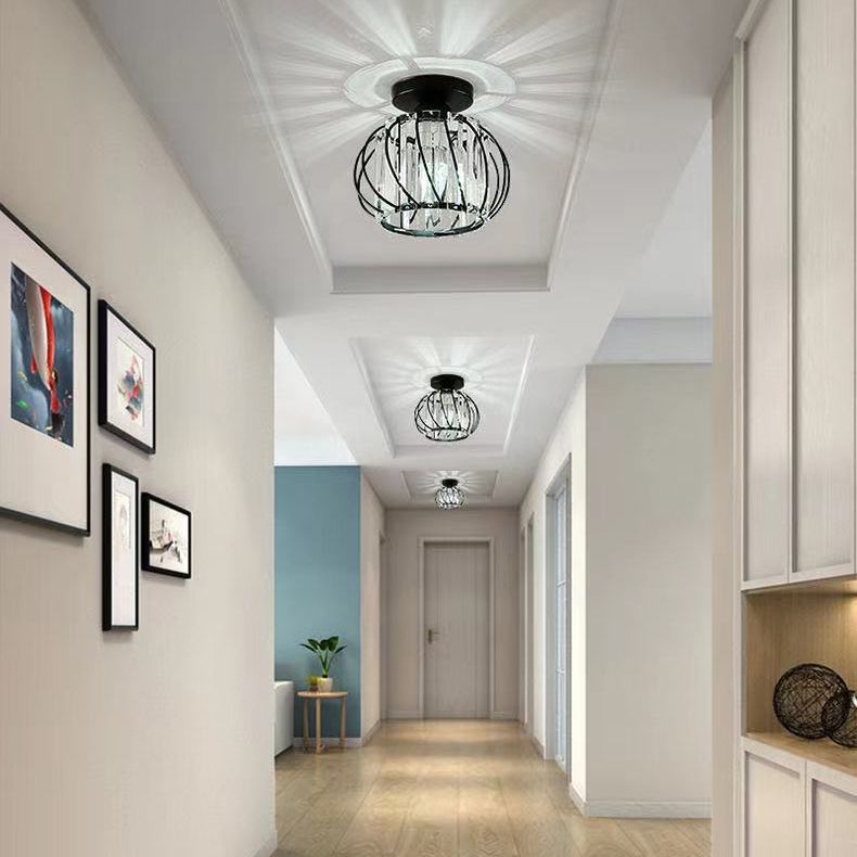 Luz de techo llevada cristalina del soporte rasante de la linterna del estilo moderno con el diámetro del agujero 2-3.5"