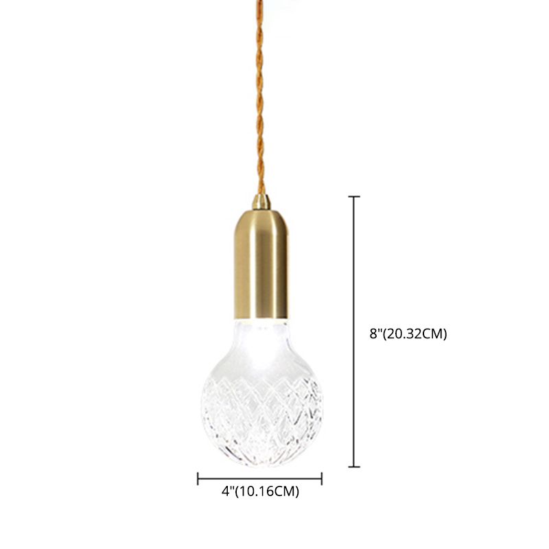 Loft Style Bulb Ceiling Lighting Fixture Metal Down Lighting Pendant for Cloth Shop