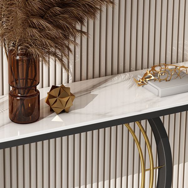 Contemporary Console Table Antique Finish Console Sofa Table