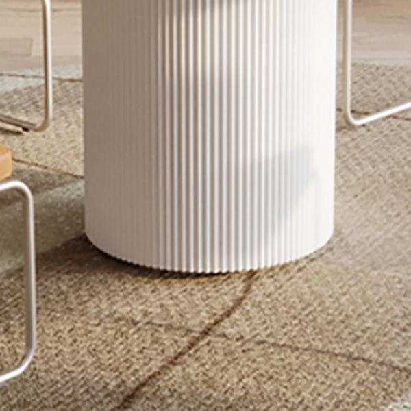 Modern Pedestal White Dining Table Stone Table for Dining Room