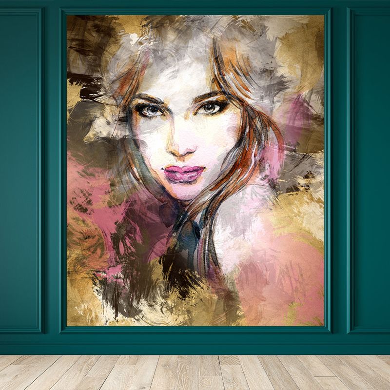 Autocollant Mural moderne et célèbre pour femme, couleur Pastel, décoration murale imperméable pour salle de bain