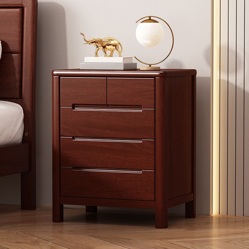 Contemporary Storage Chest Solid Wood Dresser with 3/4/5/6 Drawers
