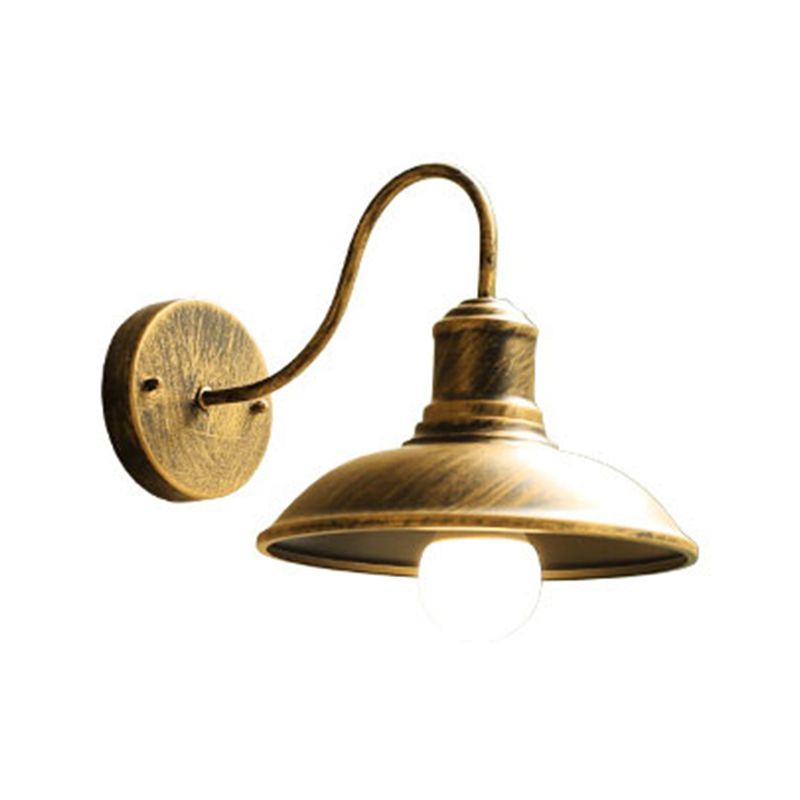 Metal Dome Shape Wall Light Industrial Waterproof Wall Sconce for Outdoors