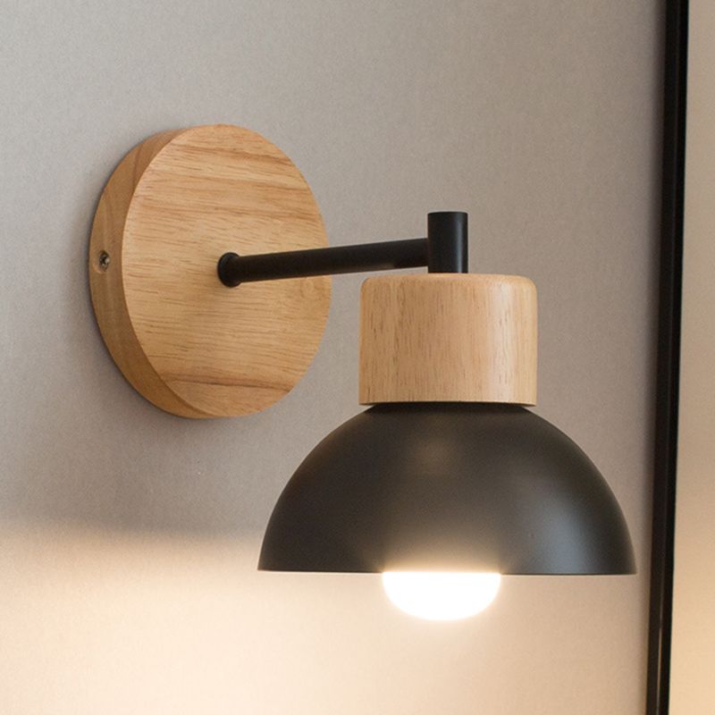 Contemporary Dome Wall Mounted Lights Metal Wall Mounted Lamp for Bedroom