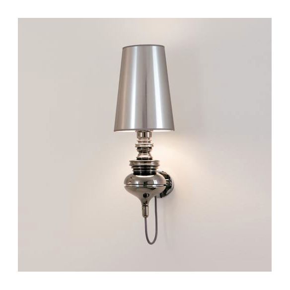 Tapered Wall Sconce Lighting Contemporary Fabric White/Black/Silver LED Sconce Light, 6"/8"/10" Dia