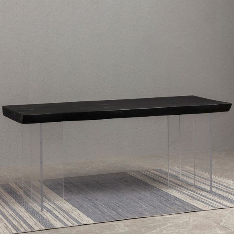 Modern Black in Solid Wood Counter Table Specialty Dining Table for Kitchen