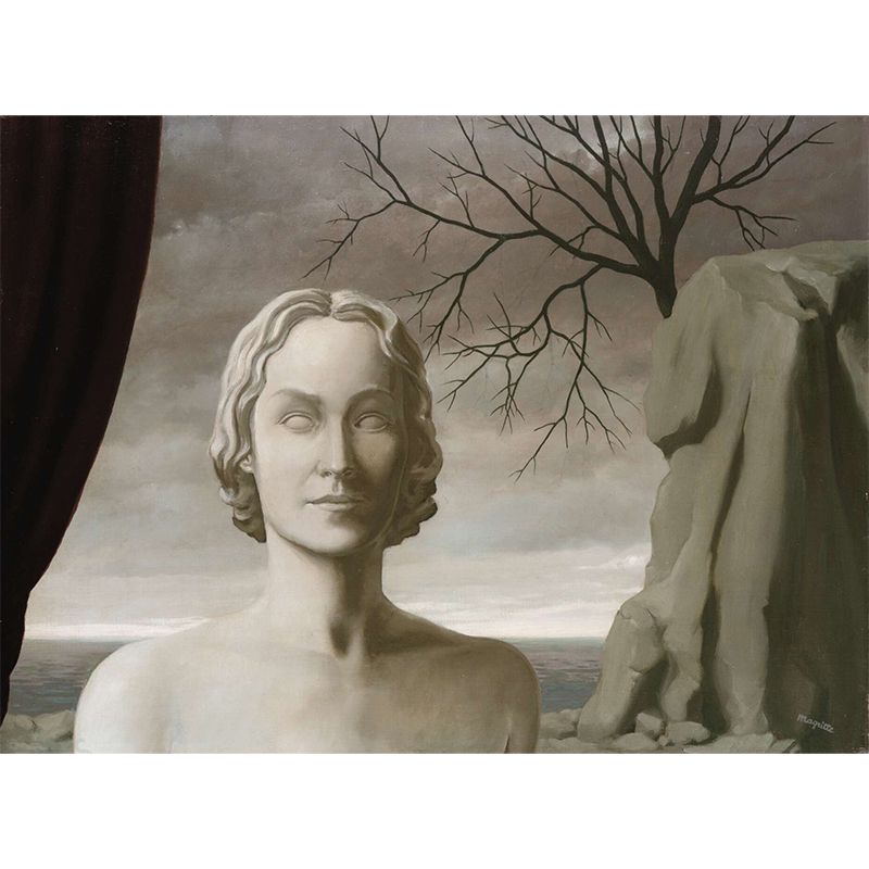 Woman in Wilds Mural Wallpaper Surreal Moisture Resistant Bedroom Wall Decor, Custom Print