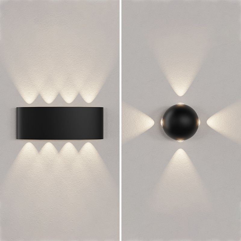 Géométrie des lumières murales de style moderne.