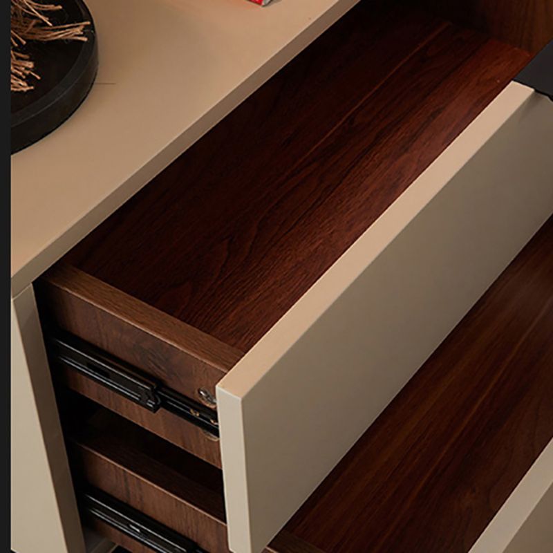 Modern Style Metal Iron Material Multi-color Choice Square Black Cabinet Foot Nightstand