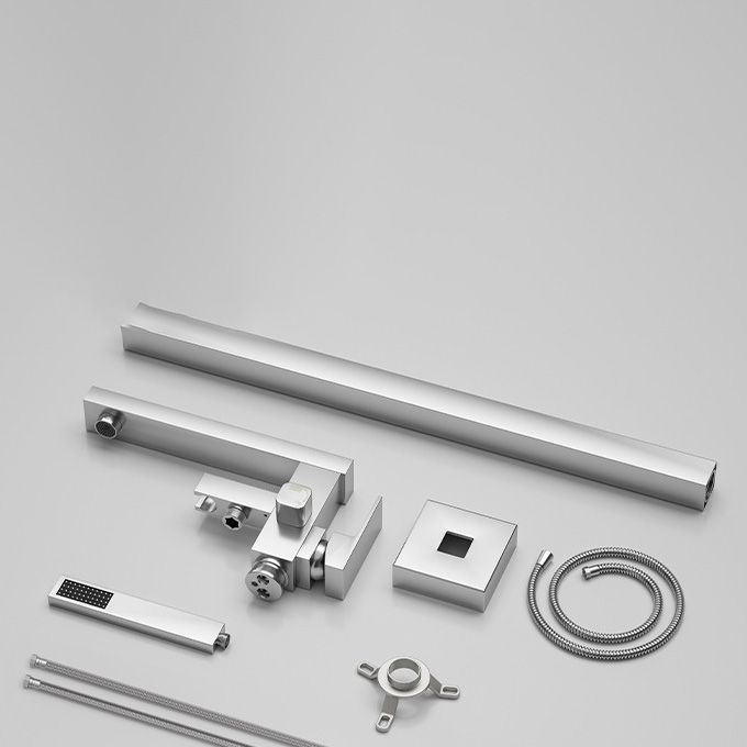 Modern Freestanding Bathtub Faucet Copper Floor Mount Freestanding Bathtub Faucet