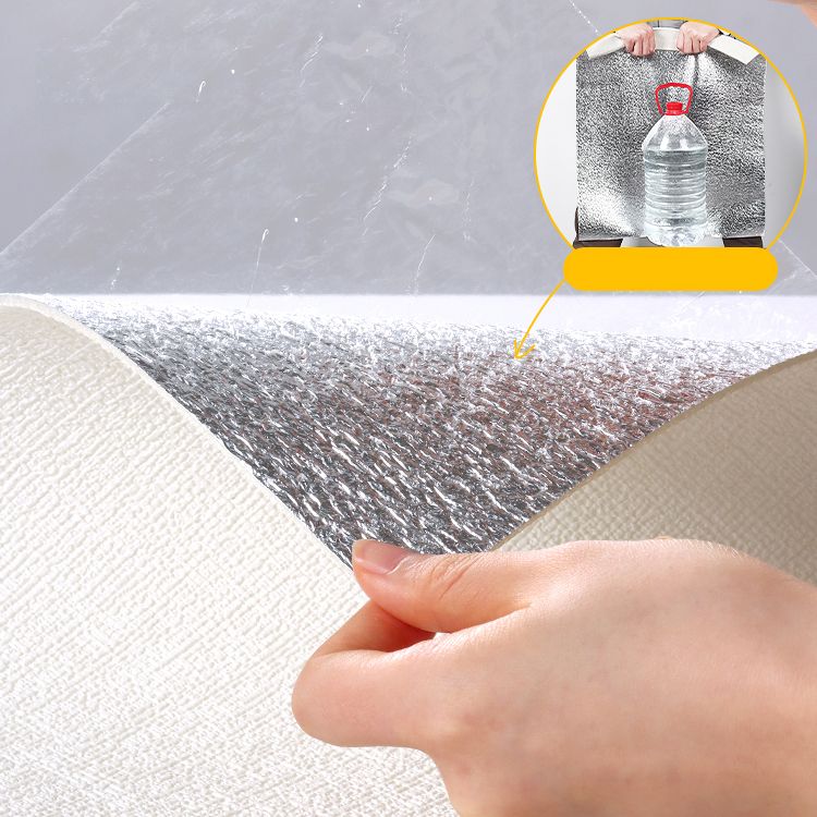 Modern Pearl Wainscoting Flax Wall Access Panel Peel and Stick Thicken Foam Baseboard