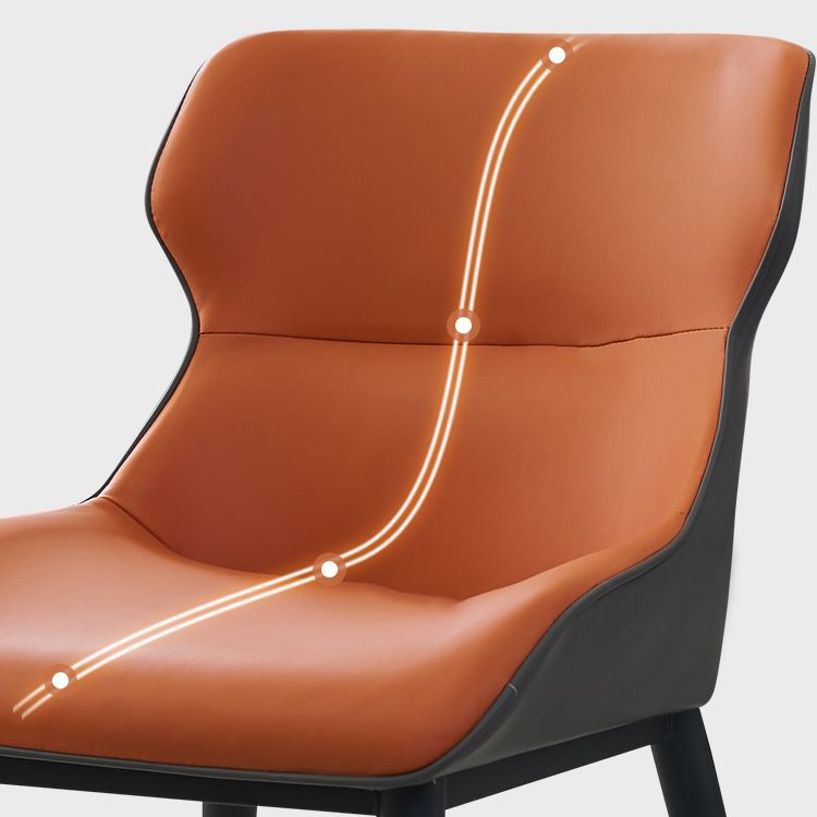 Dining Room Side Chairs Modern Faux Leather Kitchen Chair for Home