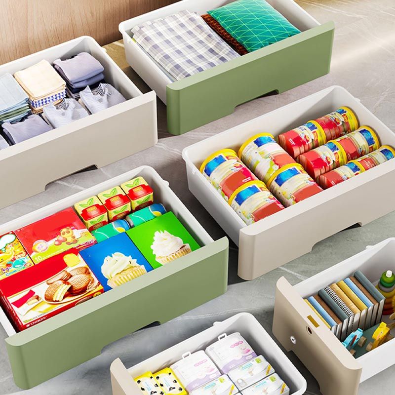 Plastic Home Non-Hanging Armoire Contemporary Style Storage Cabinet