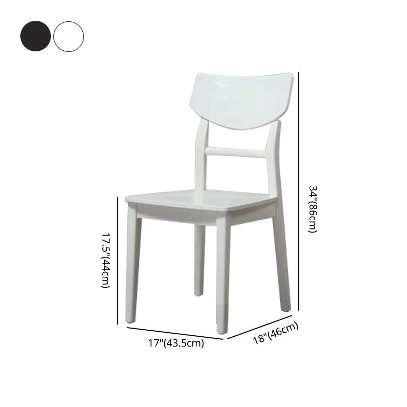 Silla lateral de madera para restaurante industrial, silla de comedor con respaldo de escalera (juego de 4)
