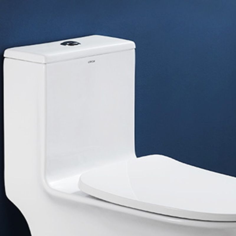Traditional Flush Toilet Floor Mounted One-Piece Toilet Porcelain Urine Toilet