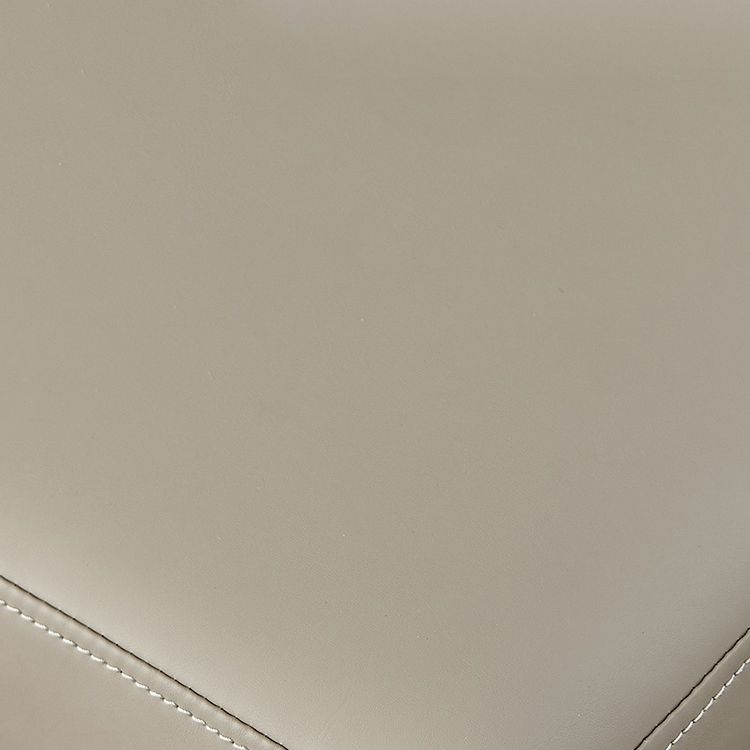 Leather Matte Finish Dining Chair Contemporary Home Solid Back Side Chair