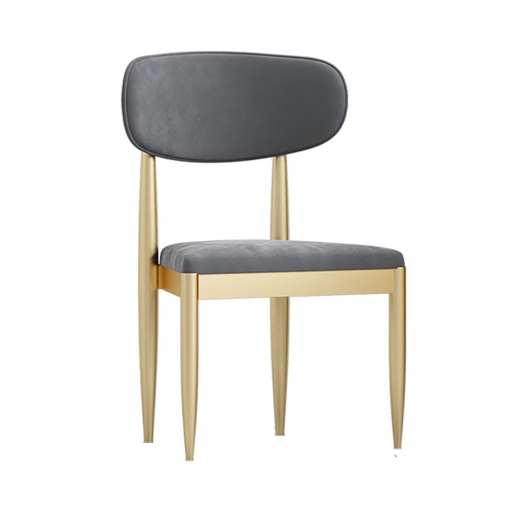 Upholstered Chair Scandinavian Style Open Back Dining Side Chair