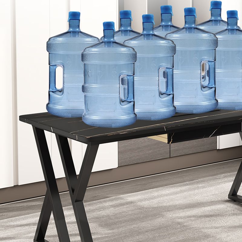 Rectangle Cocktail Table Trestle Slate Top Coffee or End Table