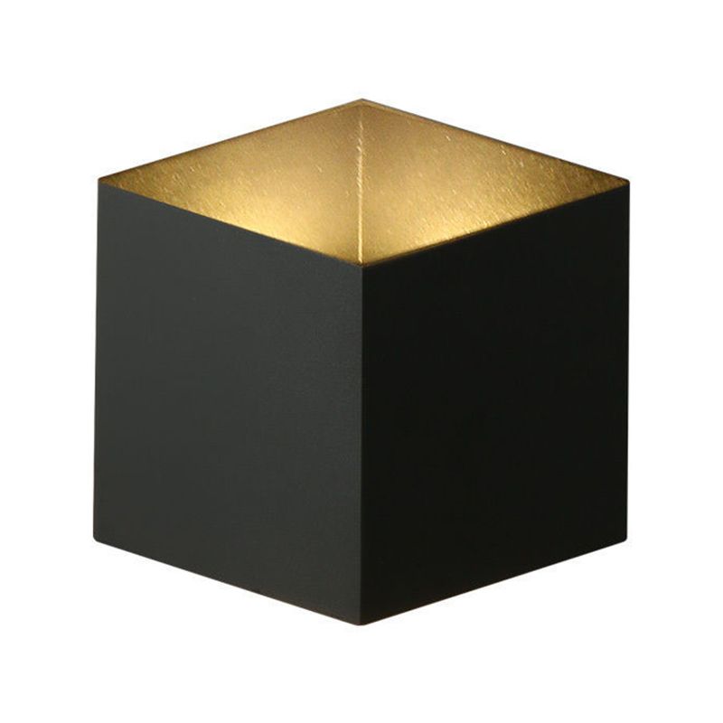 Geometric Shape Wall Lamp Modern Style Metal 2 Lights Wall Lights in White/Black