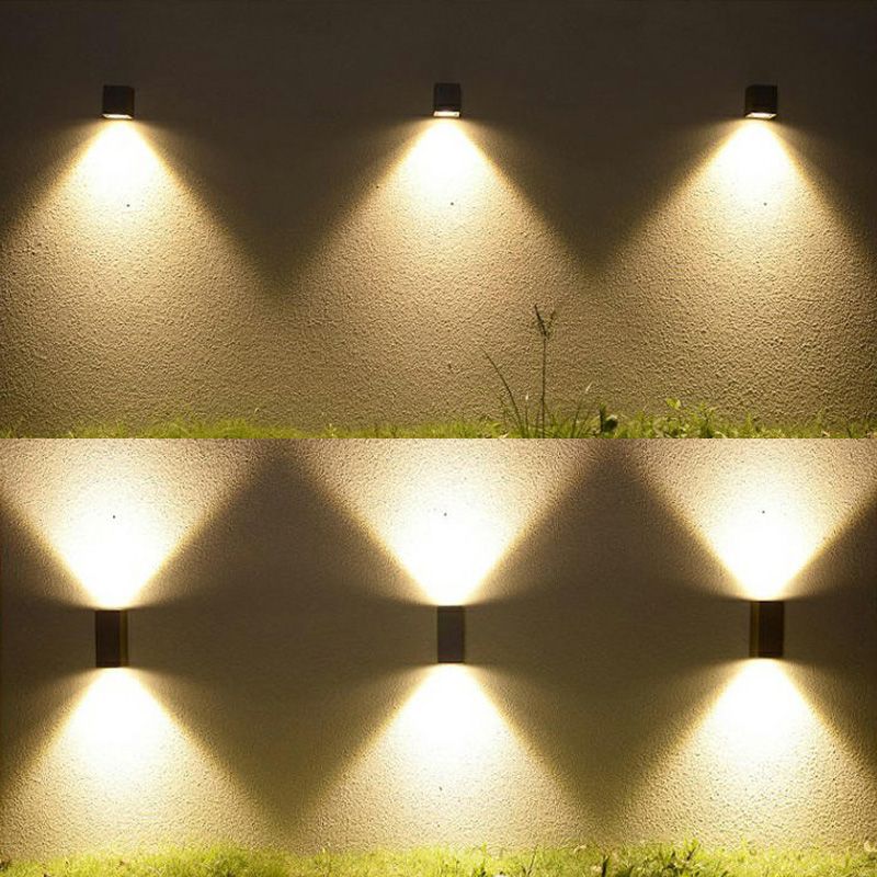 Modern Minimalist Style Cylinder Up and Down LED Wall Sconce Metal Wall Mounted Lamps