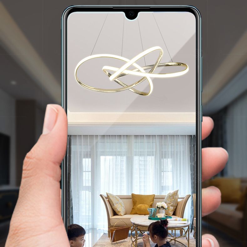 Luminaire de lampe suspendue en aluminium à 1 lumière