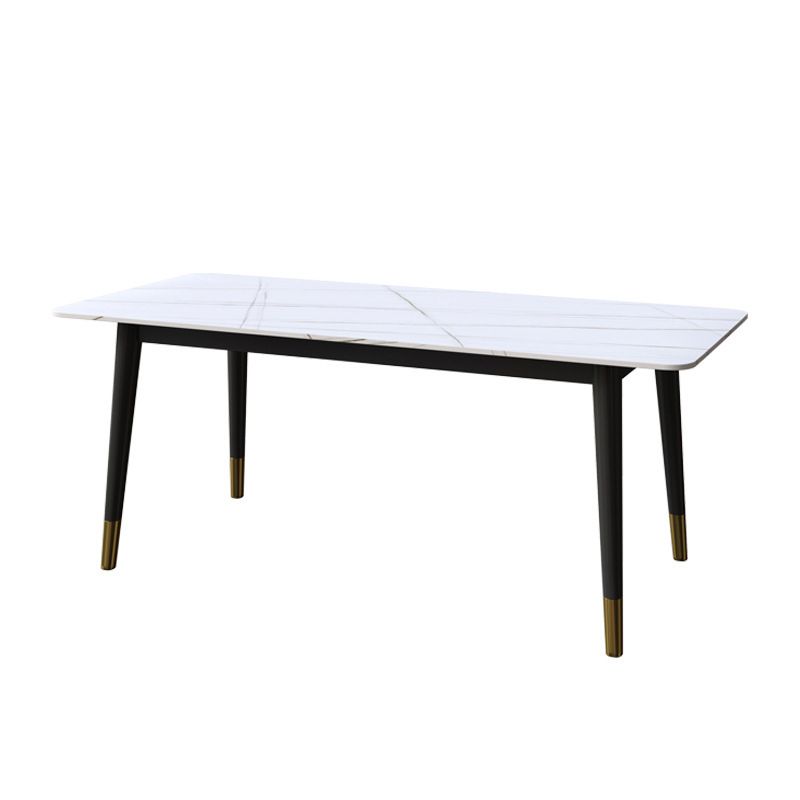 1/5/7 Pcs Metal Contemporary Dining Room Set with Rectangle Table Dining Set