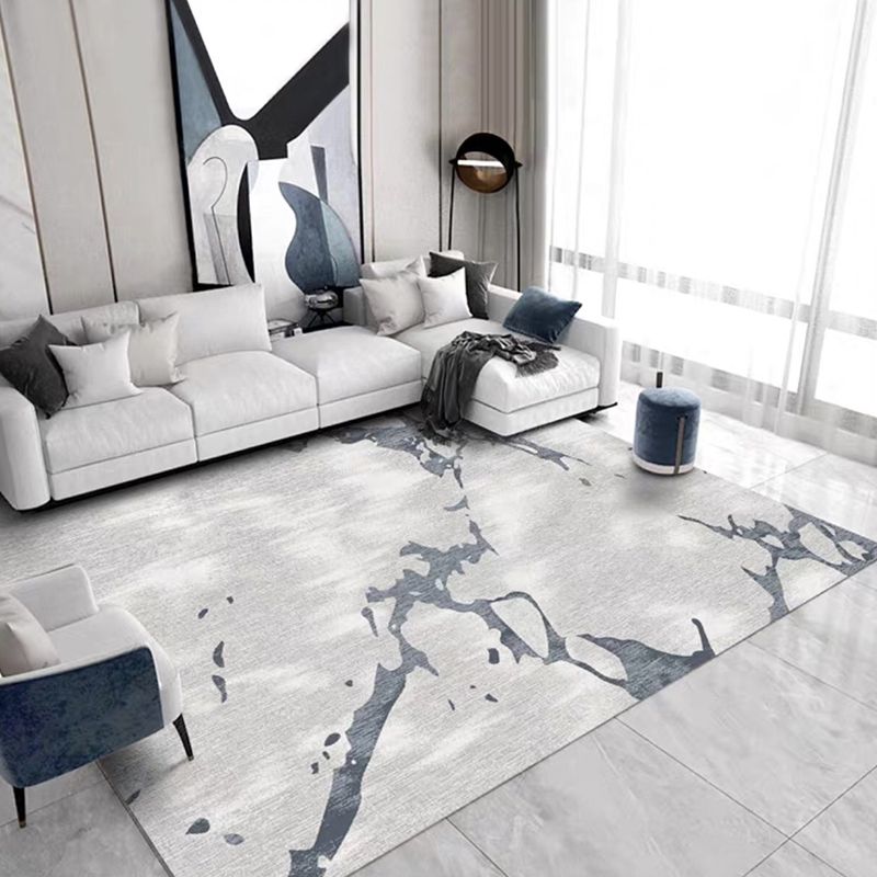 Color Mixed Casual Area Carpet Polyester Mottled Effect Indoor Rug Easy Care Carpet for Living Room